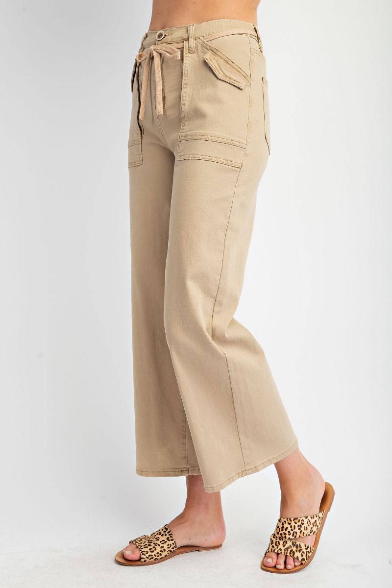 Stretch Twill Washed Pants