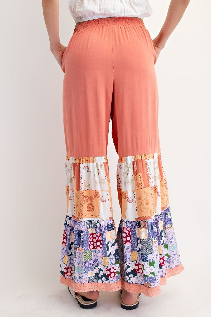 Print Bottom Woven Pants