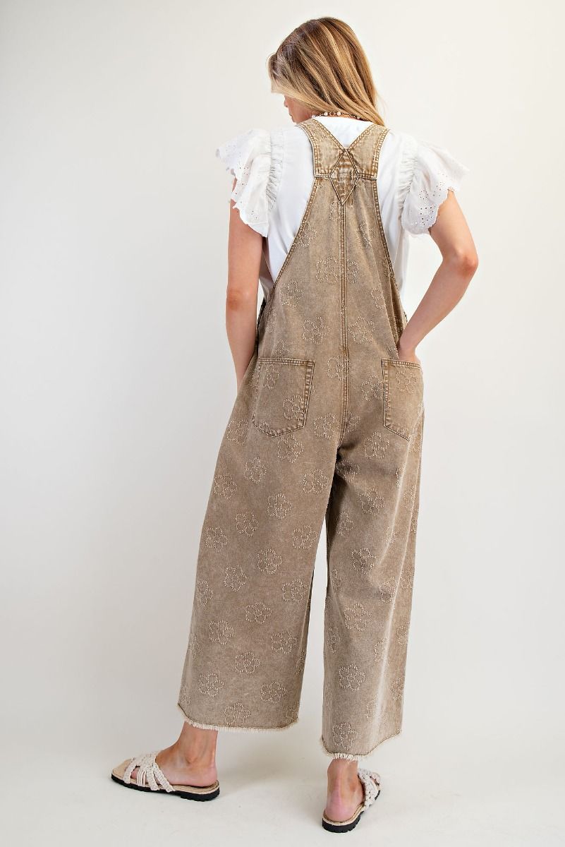Flower Twill Overalls