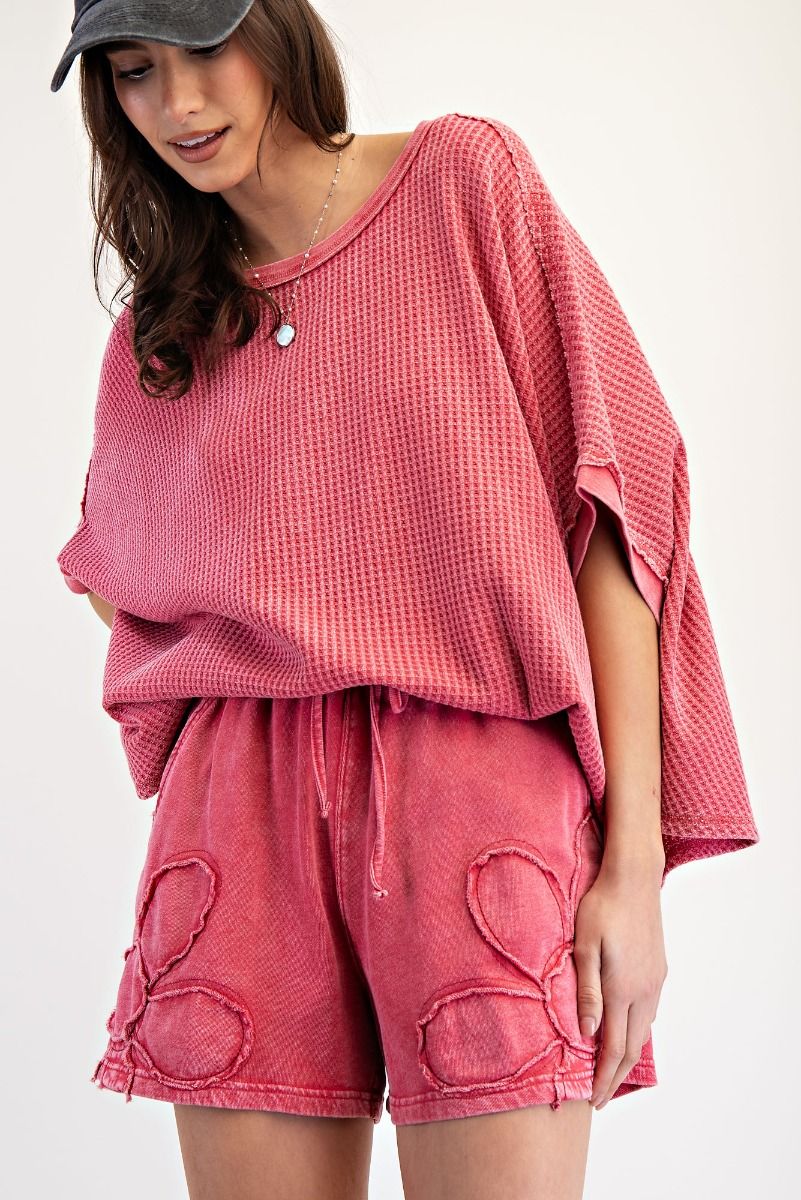 Thermal Knit Oversized Top