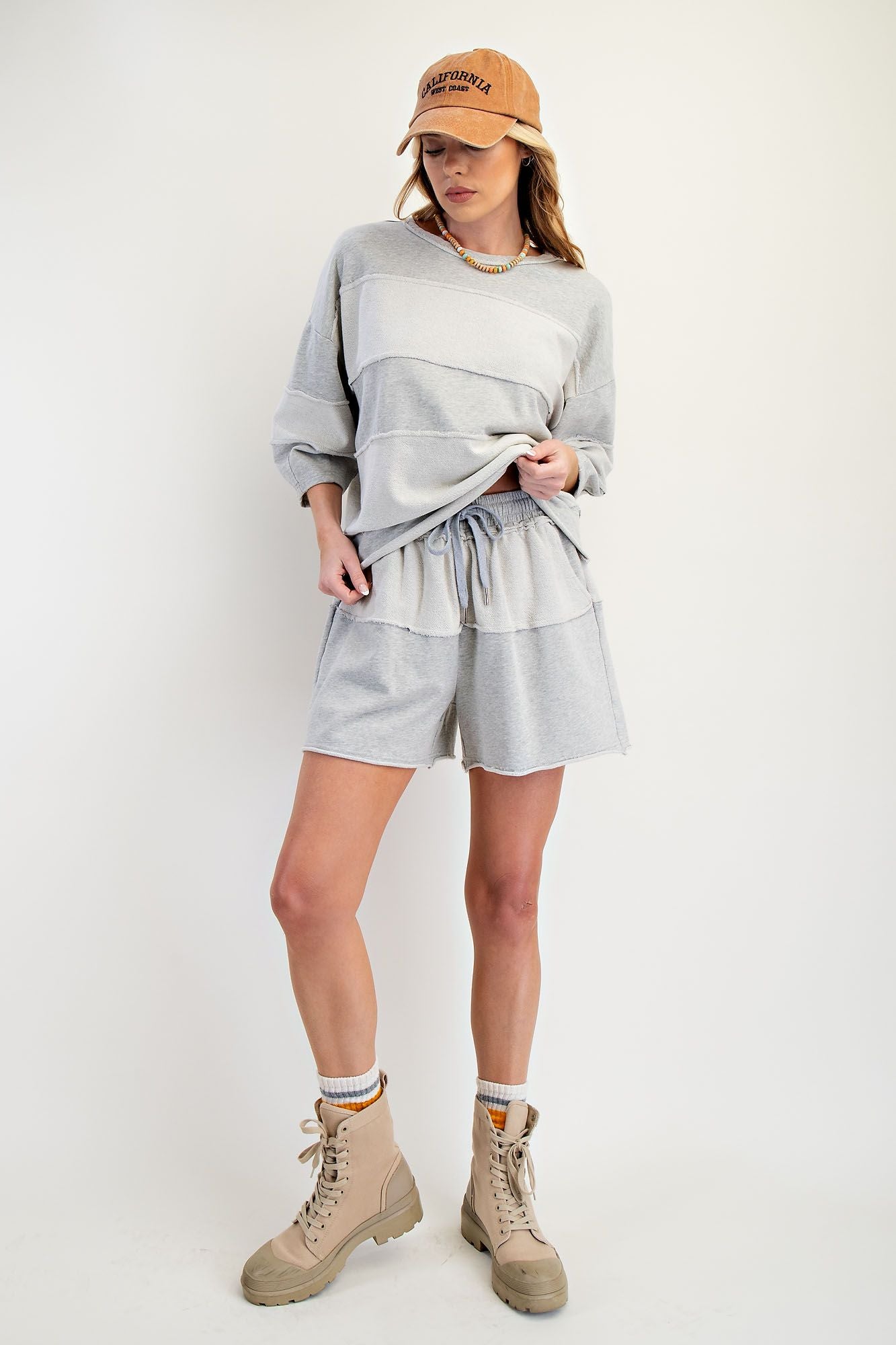 Mineral Wash Inside Out Hem Top