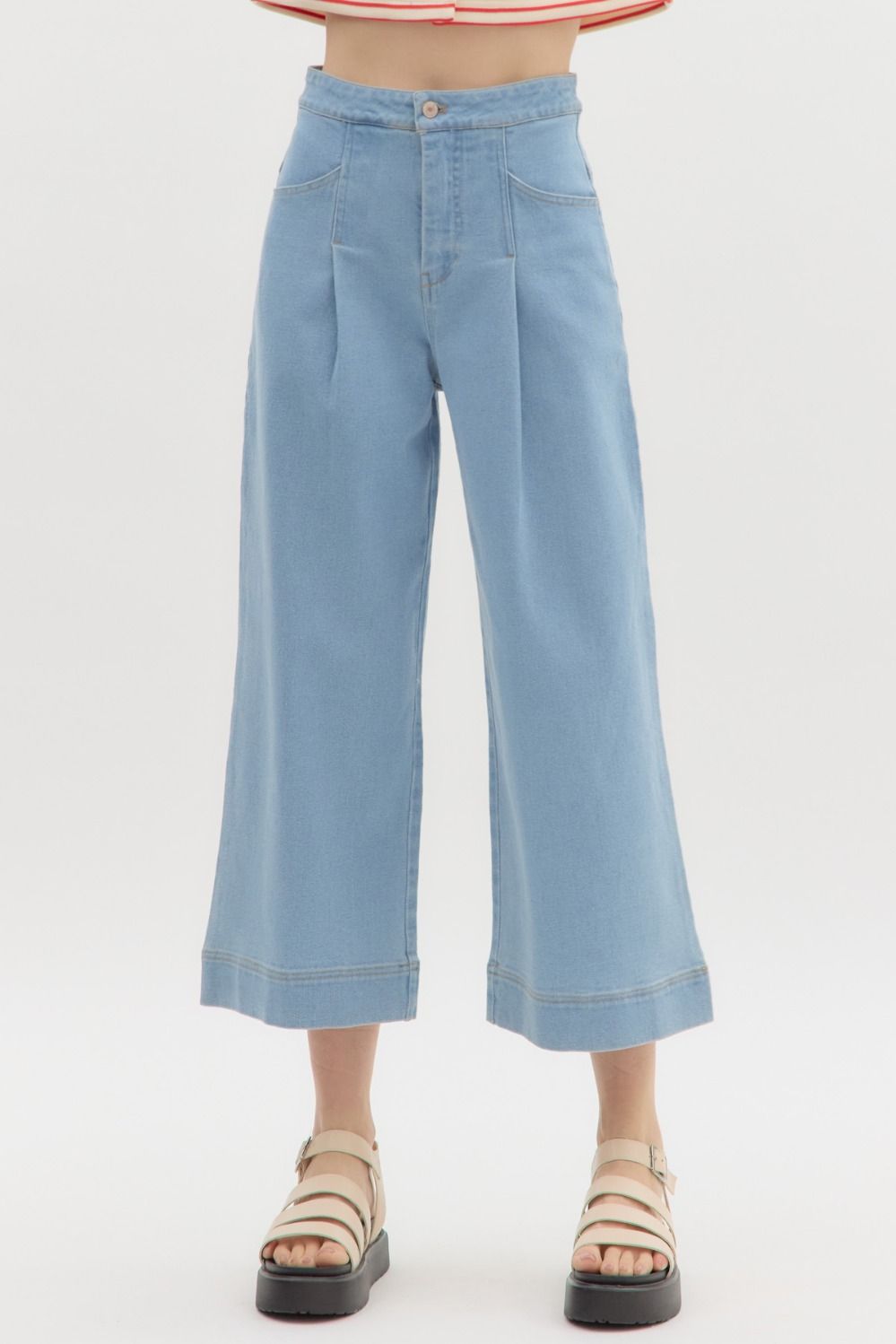 Denim High Waist Pants