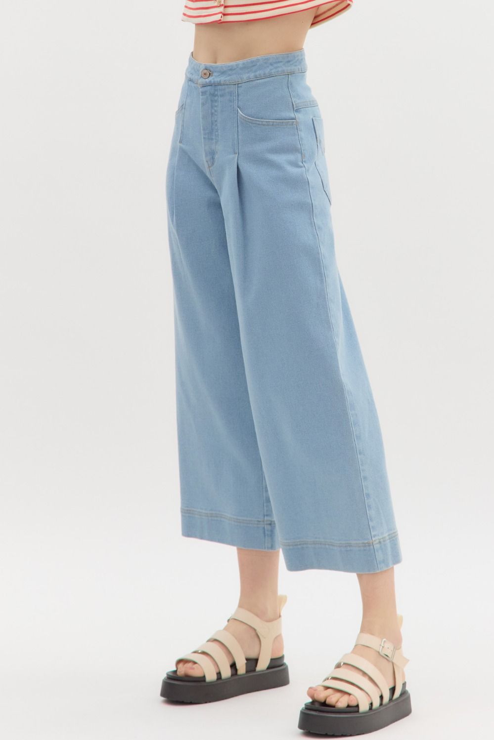Denim High Waist Pants