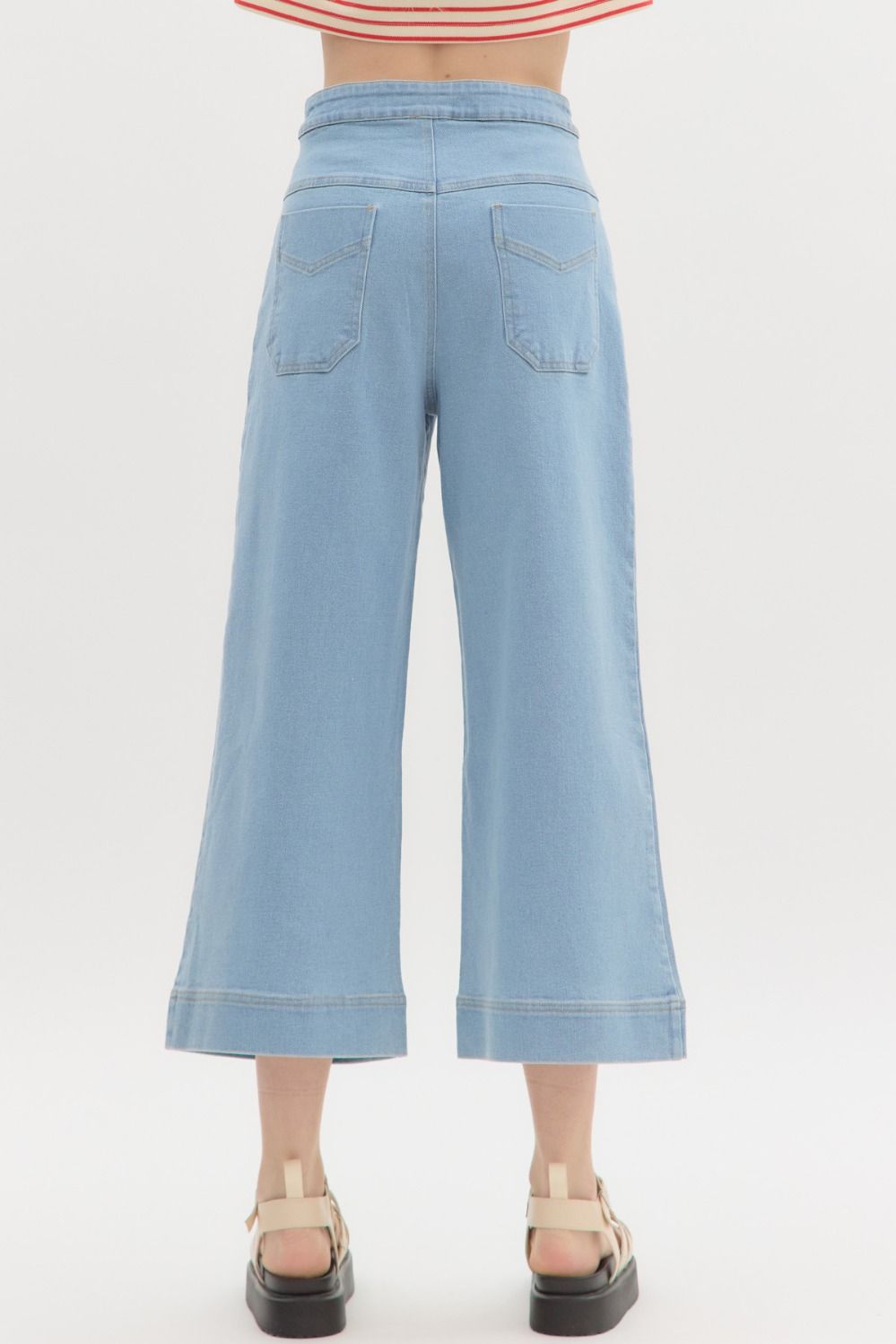 Denim High Waist Pants
