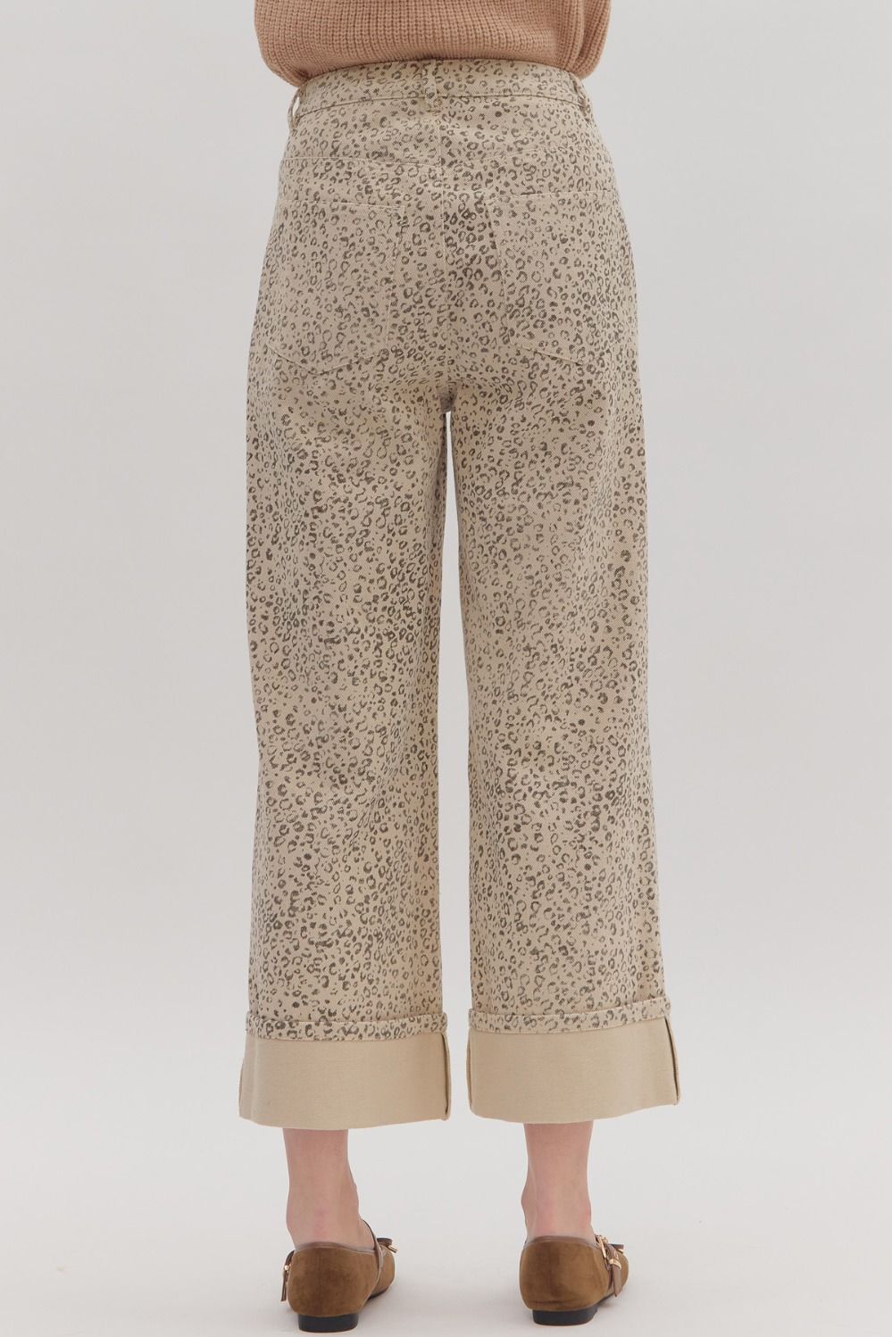 Leopard Wide Leg Pants