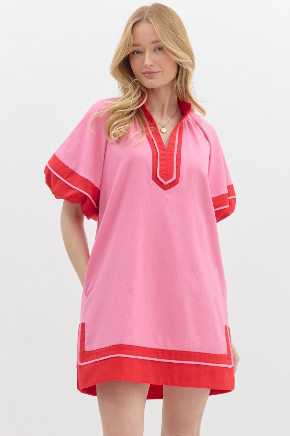 Lantern Sleeve Dress