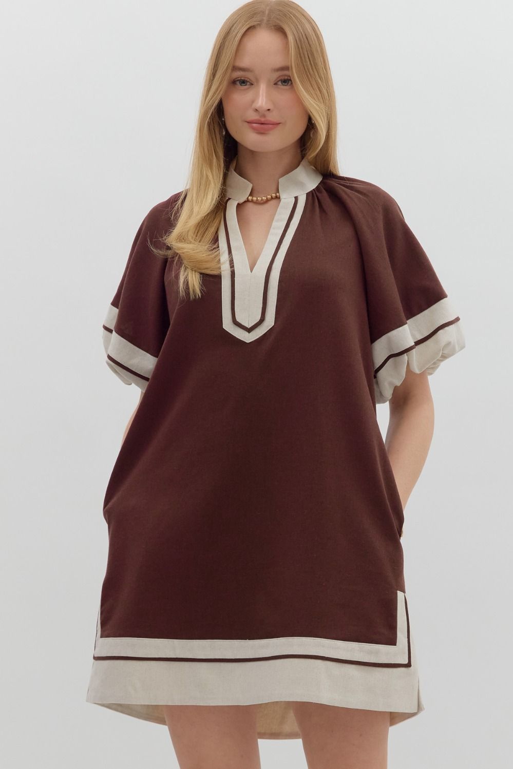 Lantern Sleeve Dress