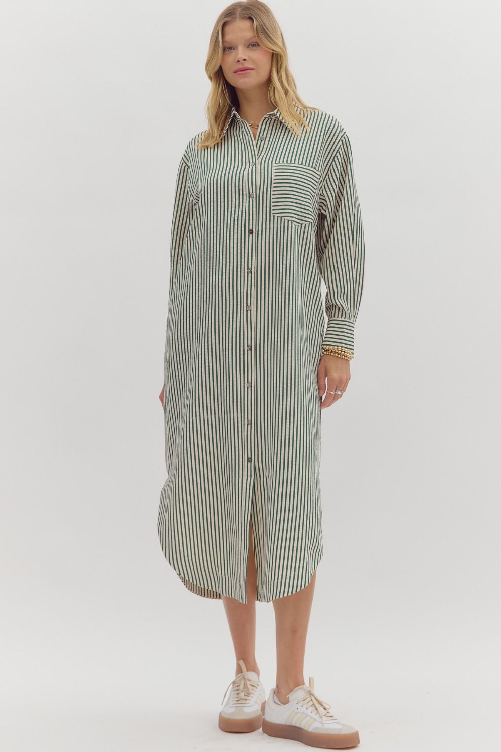 Textured Stripe Dress
