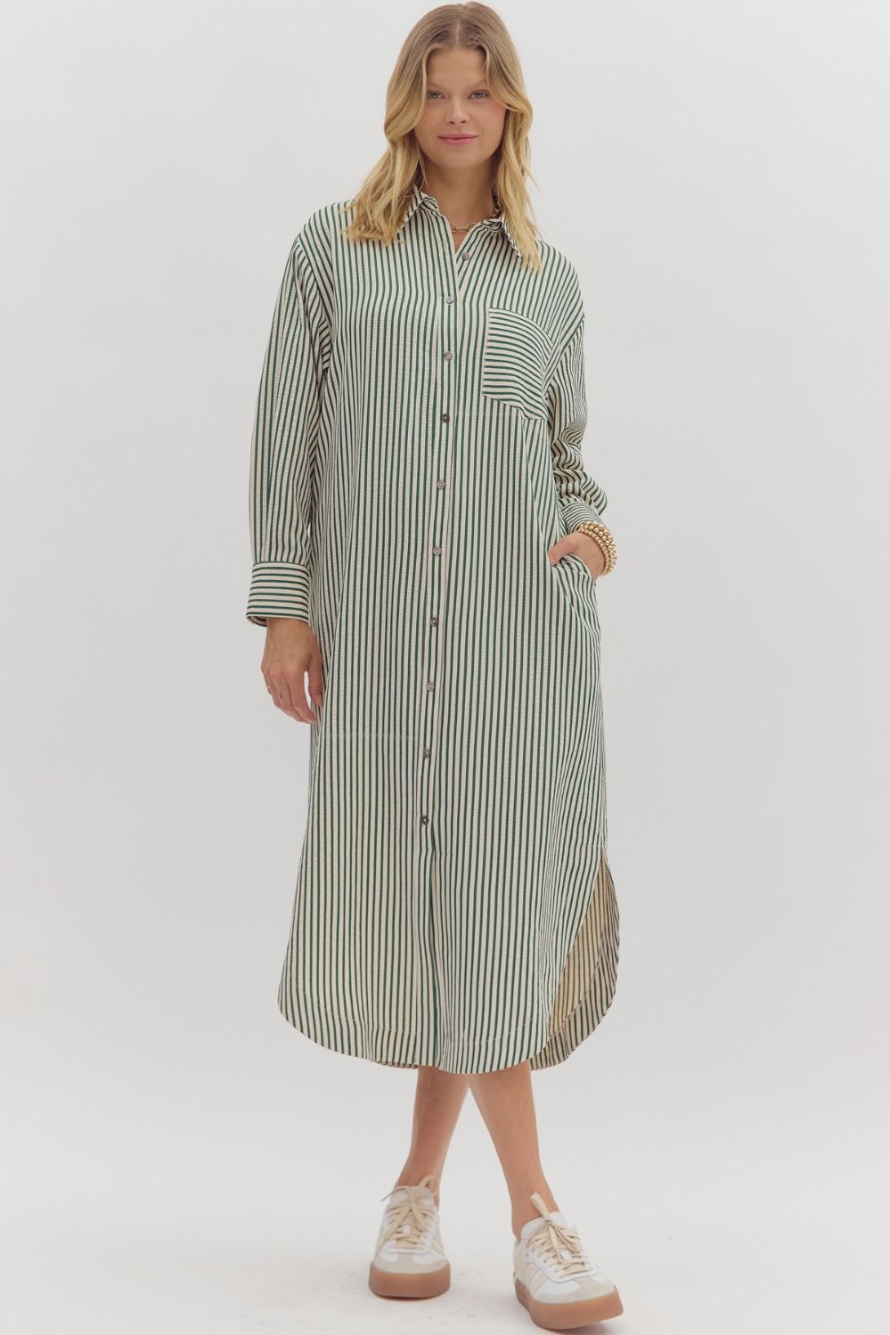 Textured Stripe Dress