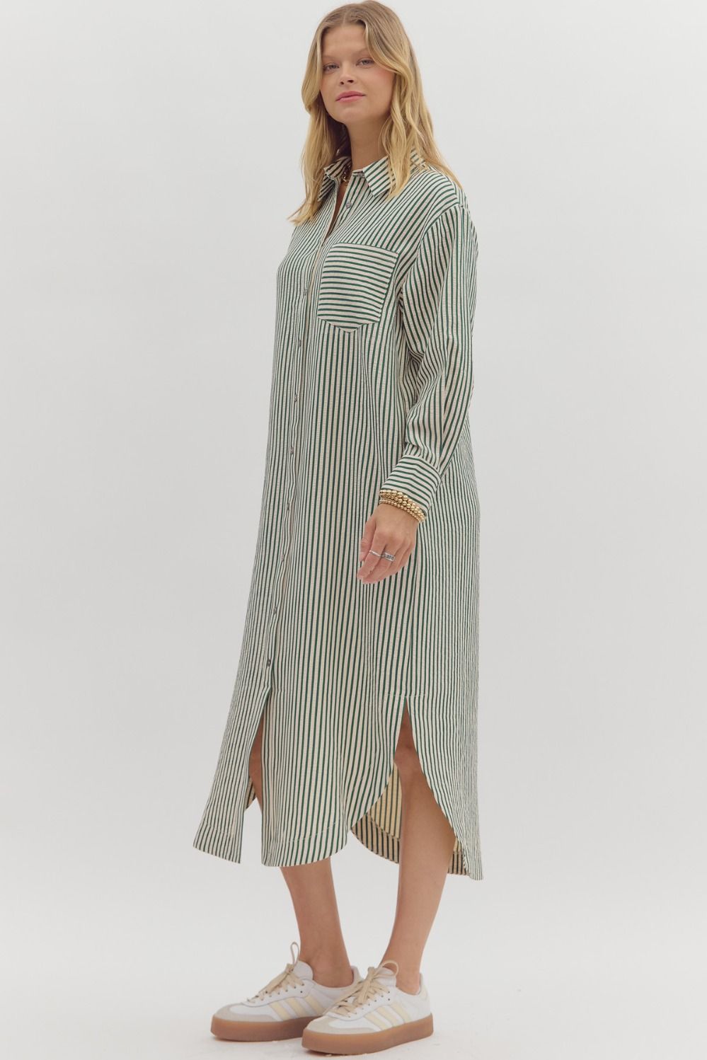 Textured Stripe Dress