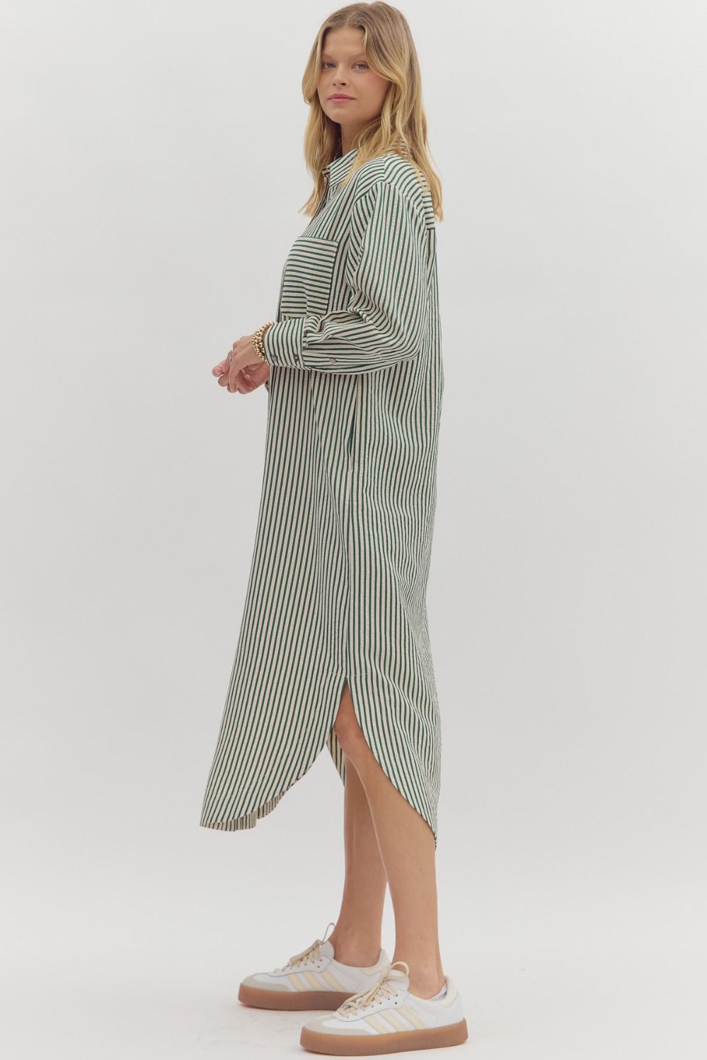 Textured Stripe Dress