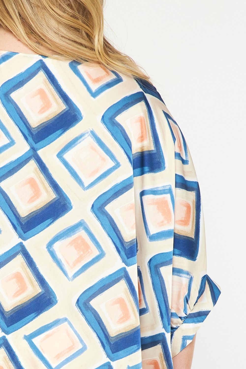 Printed V-Neck Blouse