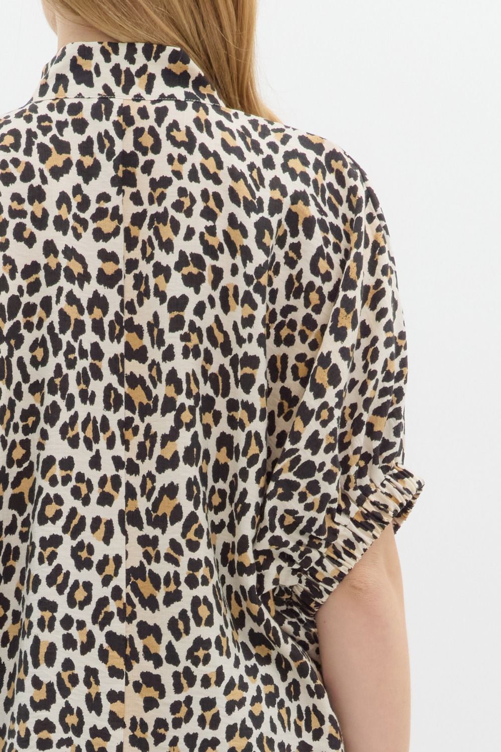 Leopard Print High Neck Top
