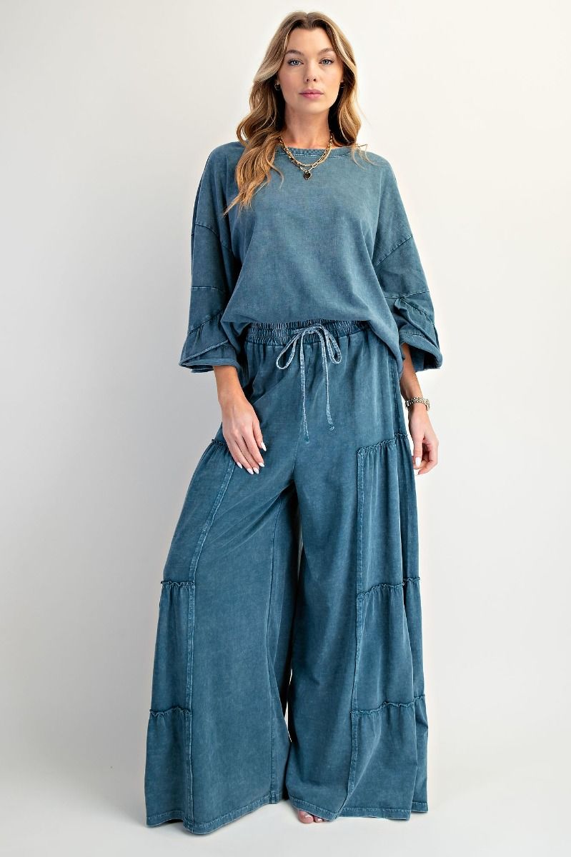 Wing Sleeve Washed Cotton Slub