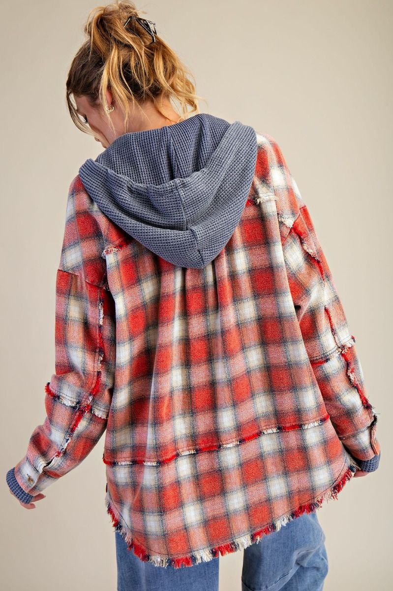 Plaid Washed Shacket