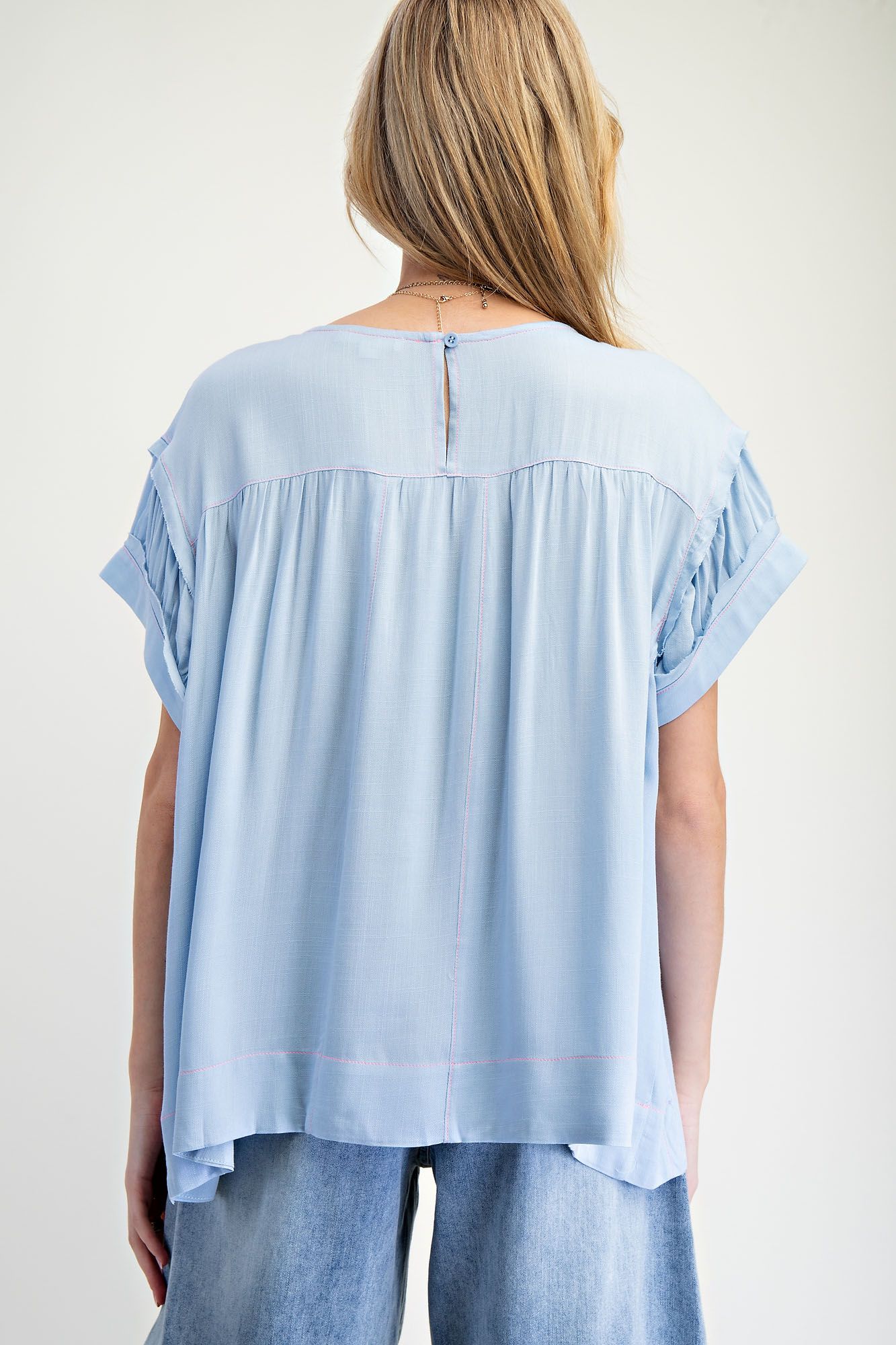 Short Sleeve Babydoll Top