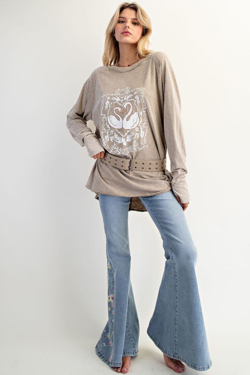 Swan Cotton Slub Long Sleeve