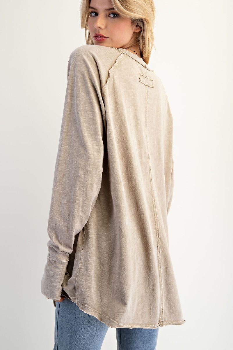 Swan Cotton Slub Long Sleeve