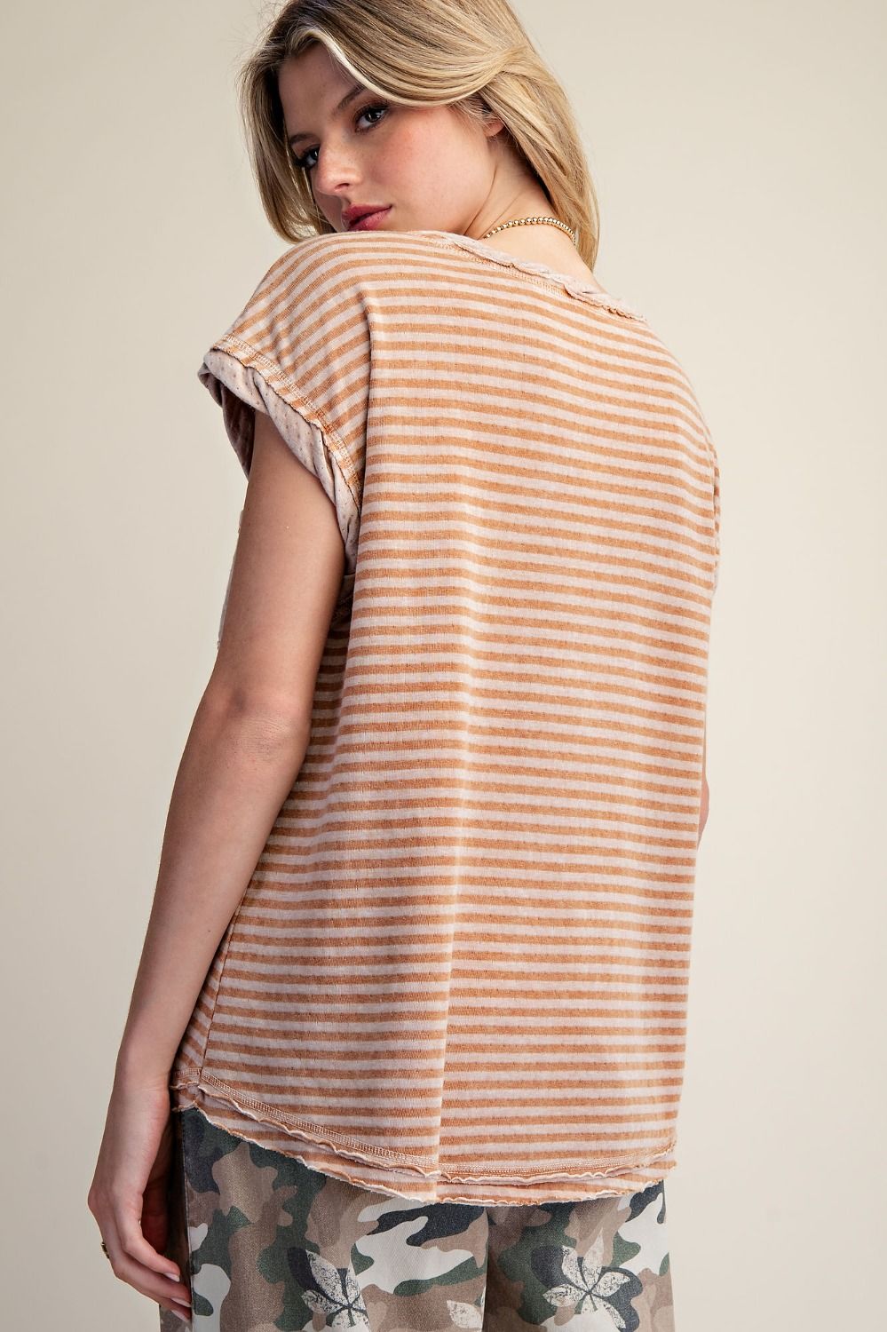 Cap Sleeve Pocket Top