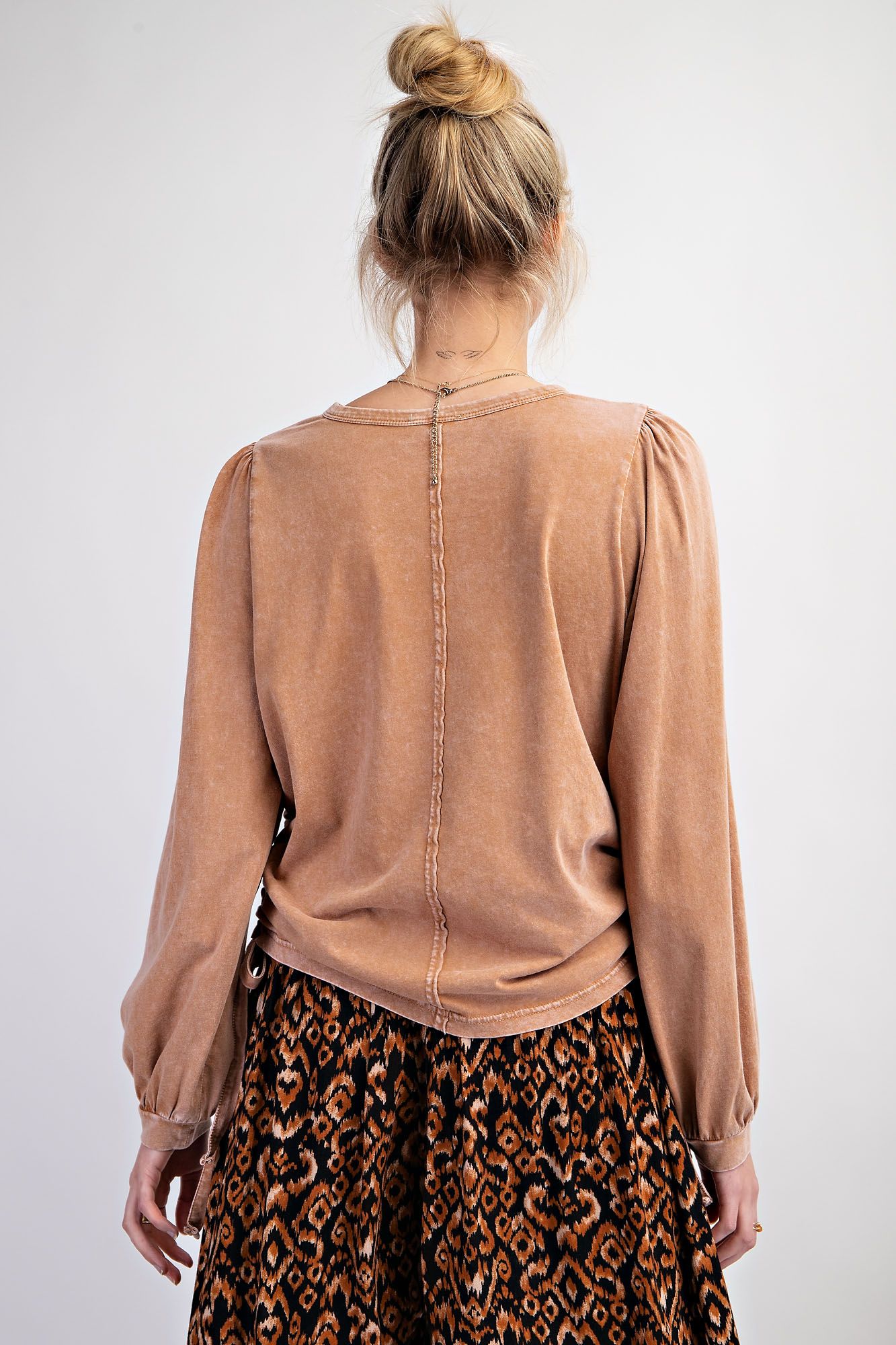 Side Tie Jersey Top