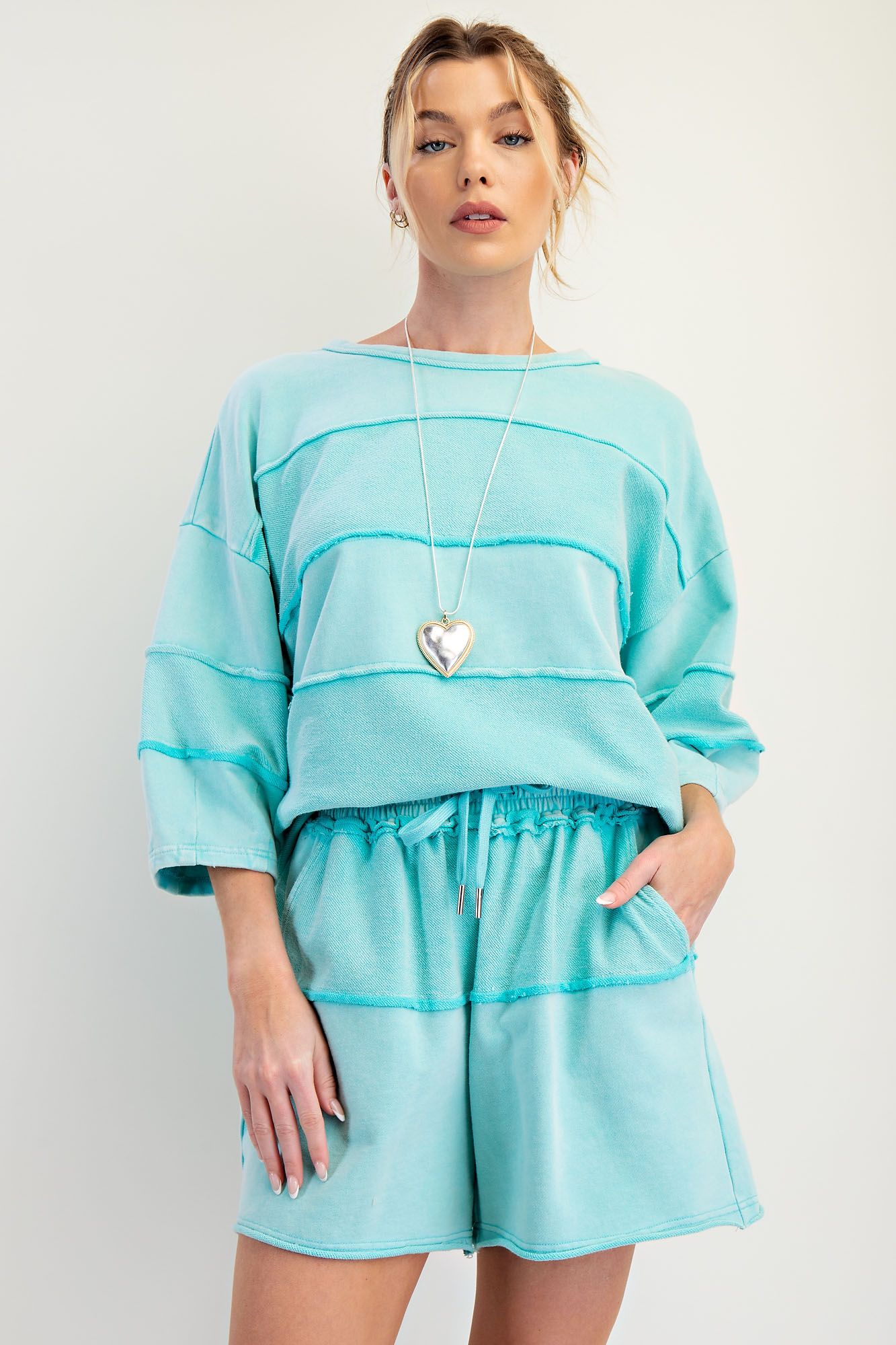 Mineral Wash Inside Out Hem Top