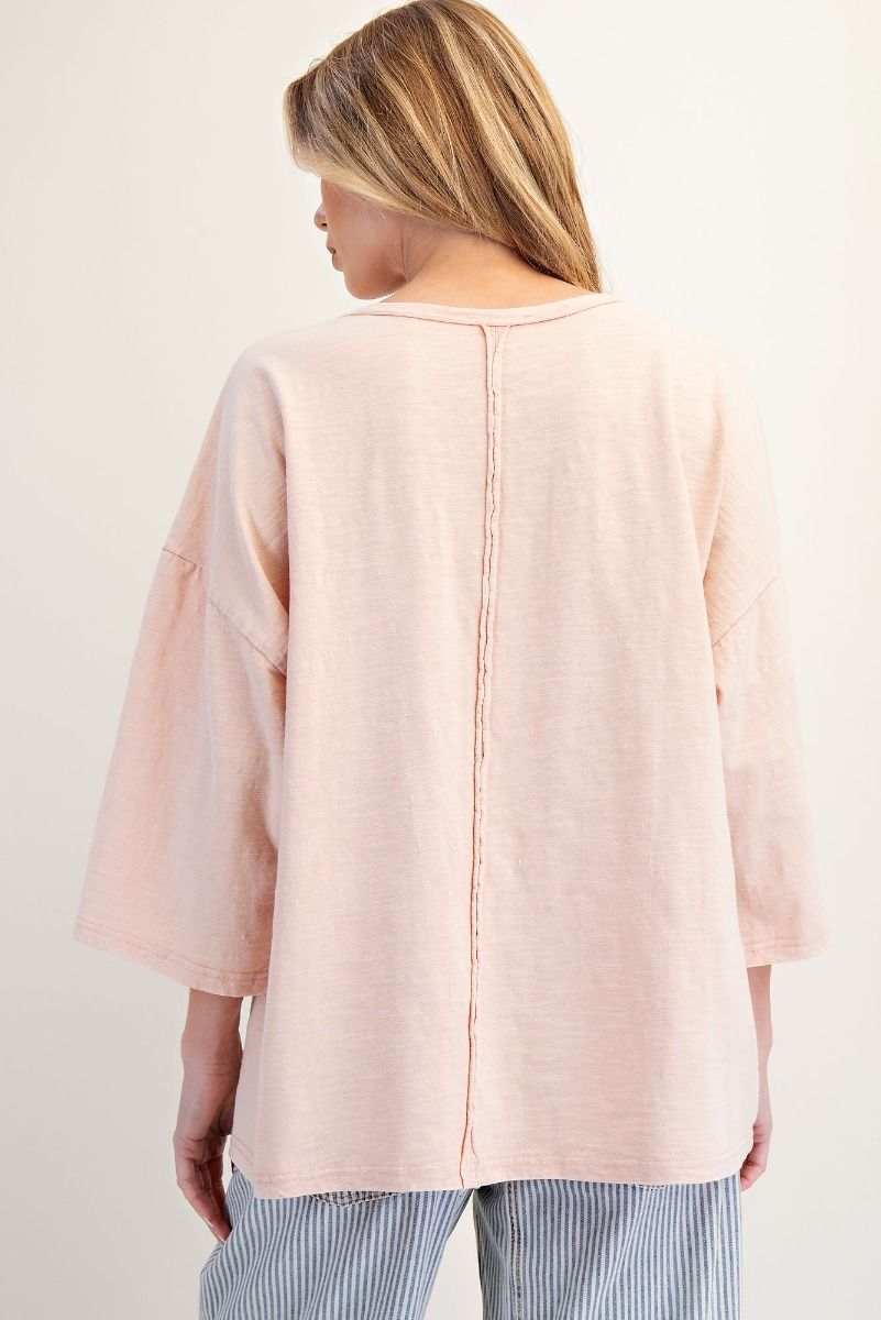 Sun Patchwork Mineral Washed Top