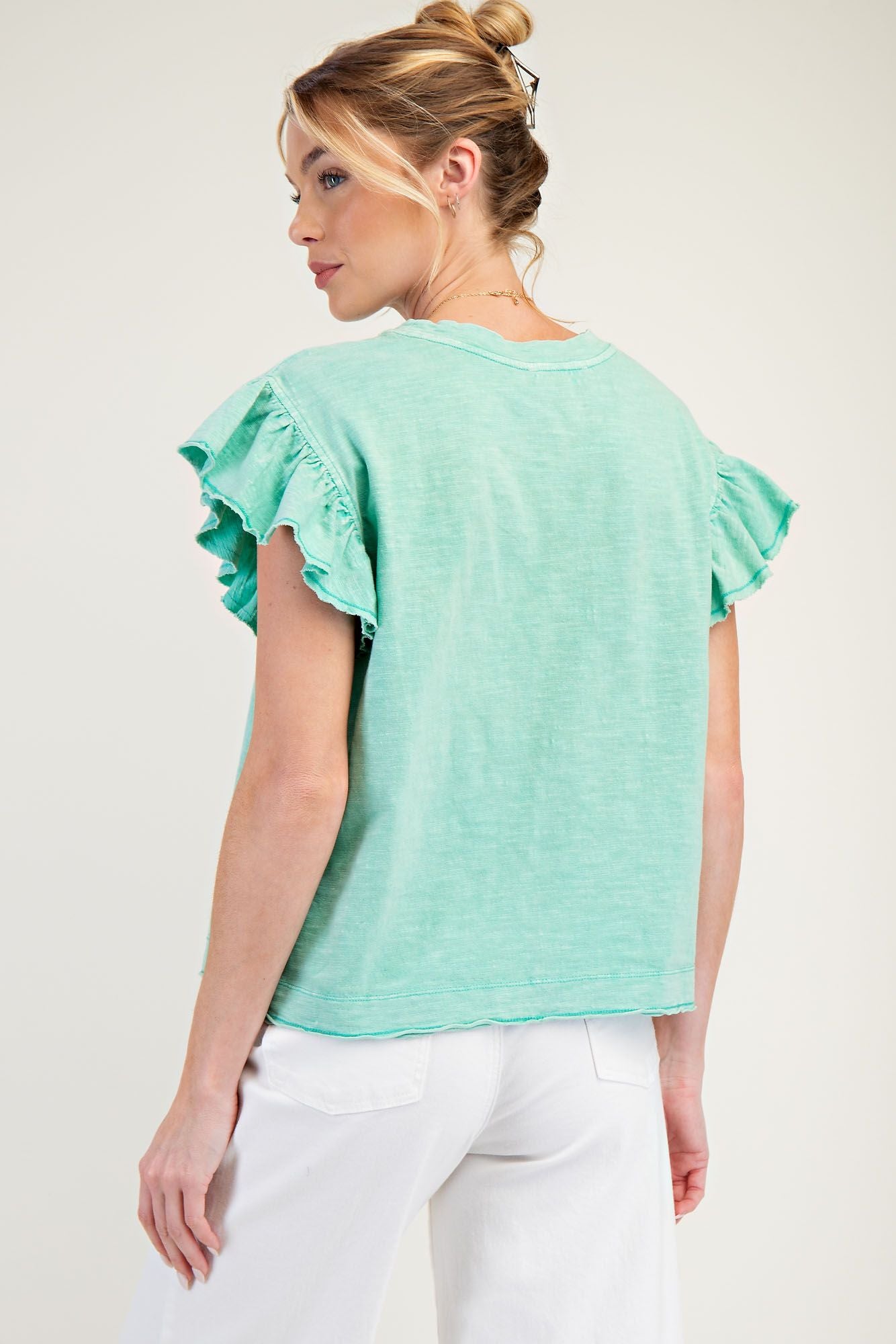 Wing Sleeve Cotton Slub