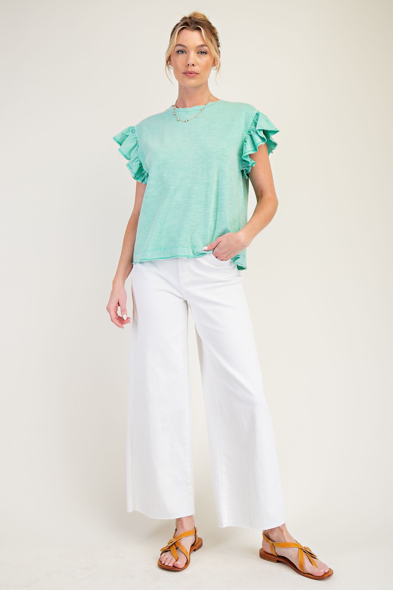 Wing Sleeve Cotton Slub