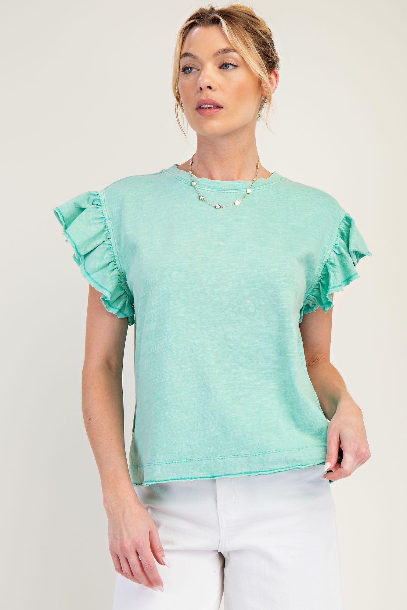 Wing Sleeve Cotton Slub