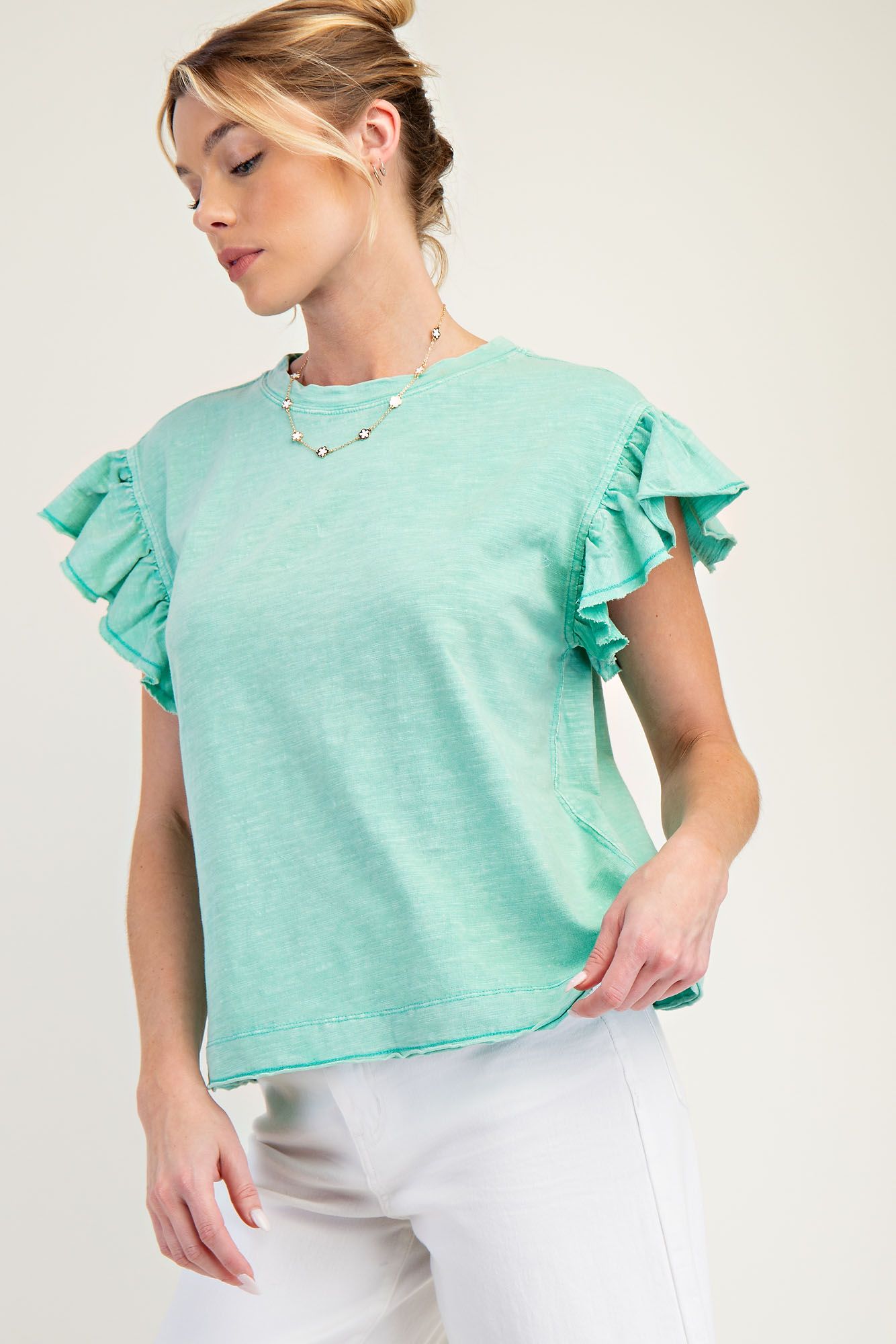 Wing Sleeve Cotton Slub