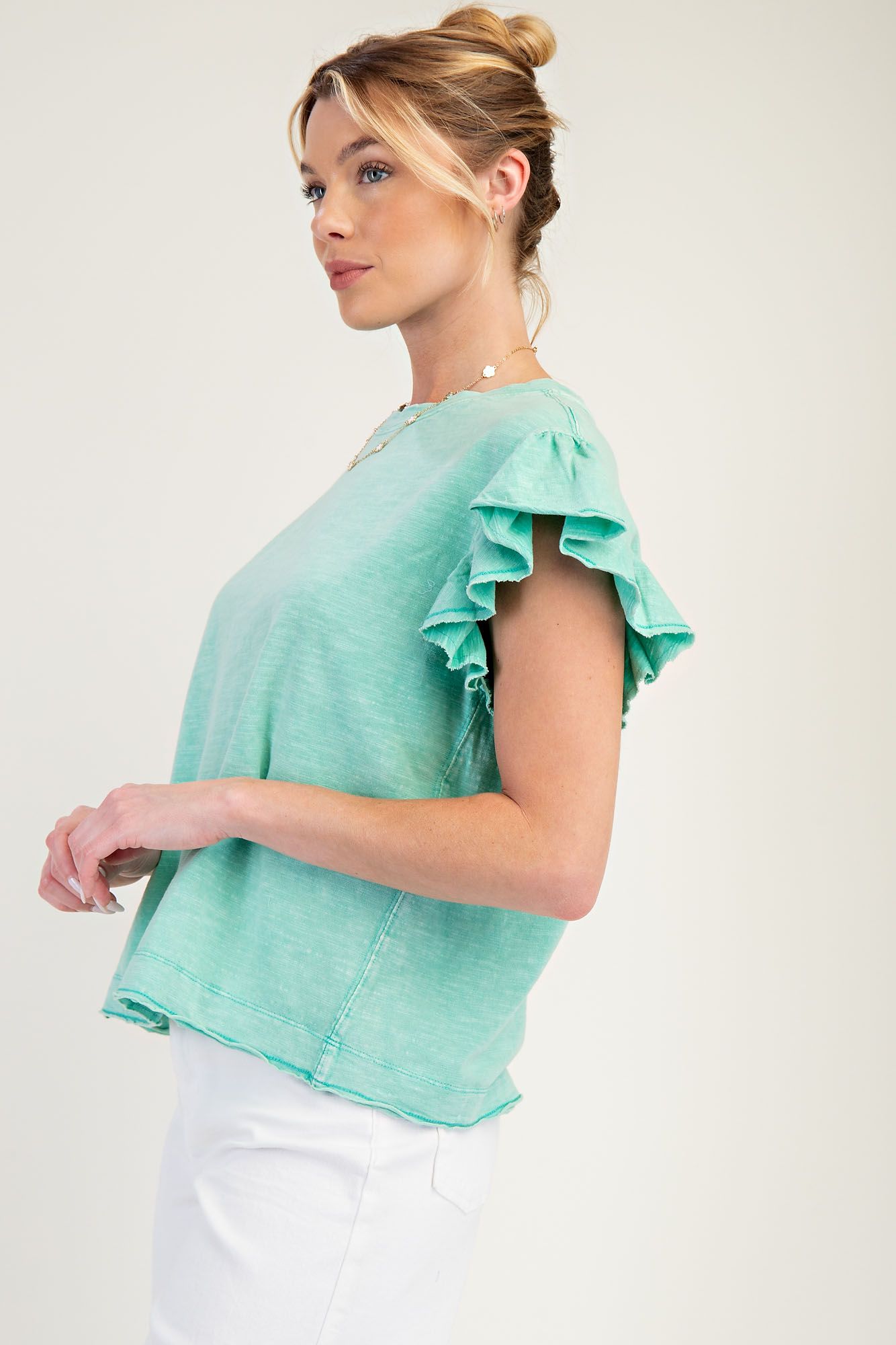 Wing Sleeve Cotton Slub