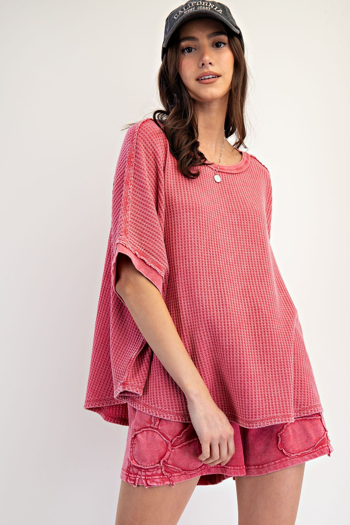 Thermal Knit Oversized Top