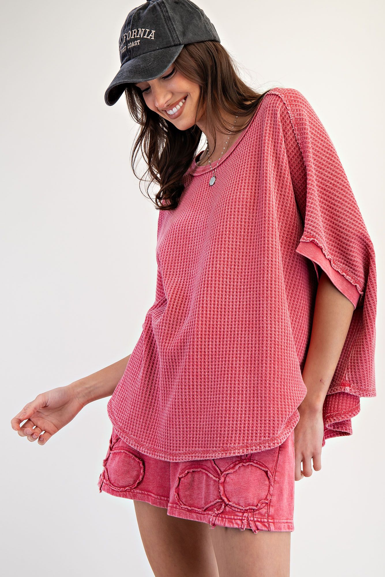 Thermal Knit Oversized Top