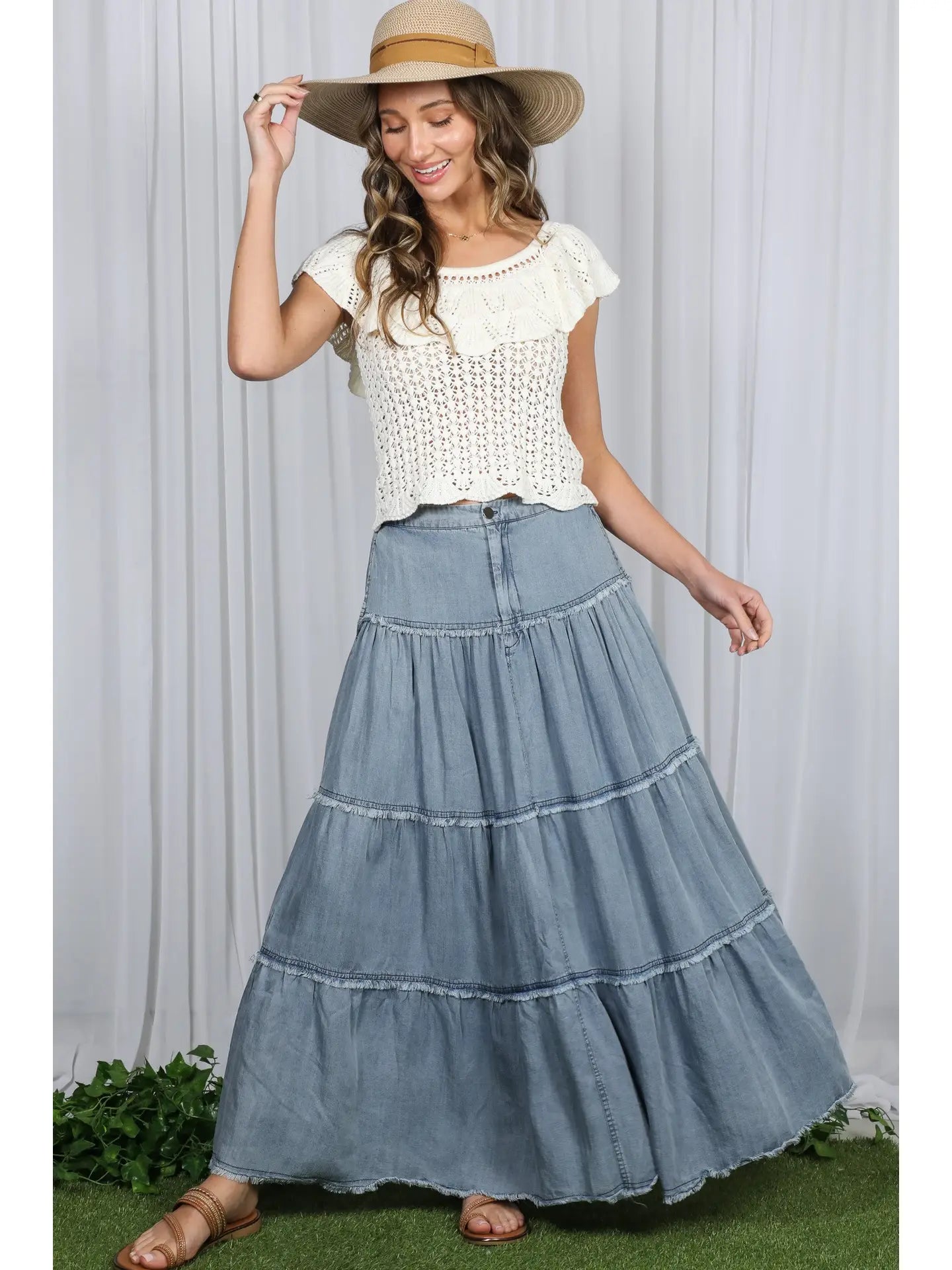 Retro Maxi Skirt
