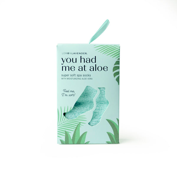 Lemon Lavender® You Had Me At Aloe Super Soft Spa Socks