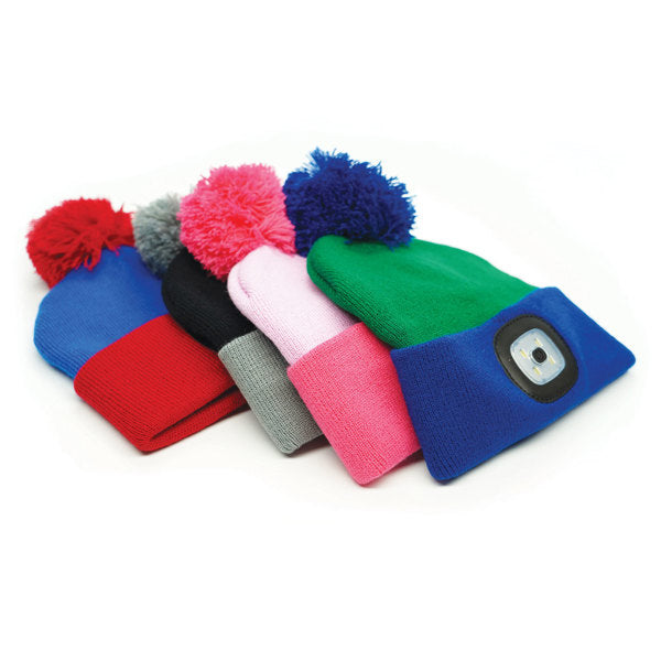 Night Scope™ Rechargeable LED Pom Hat