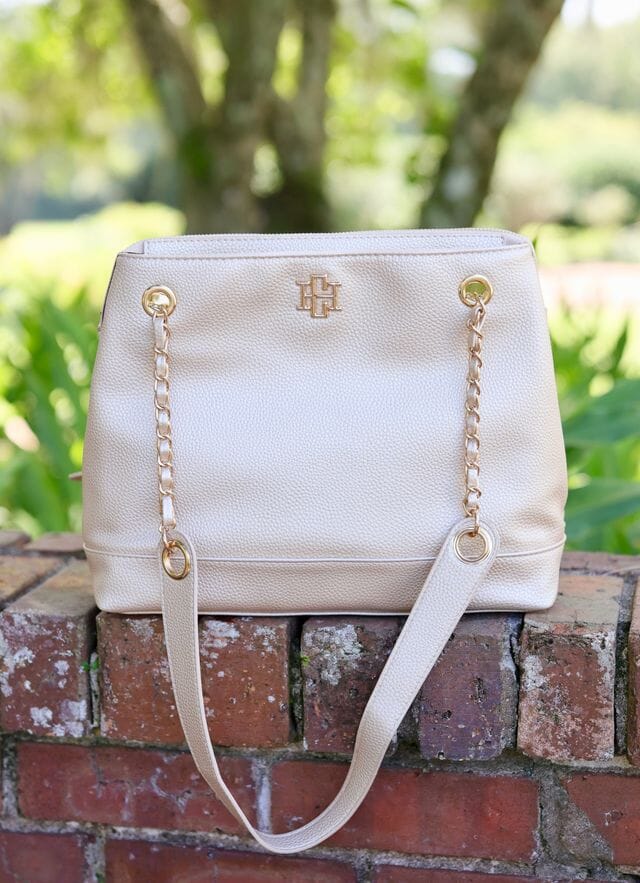 Teegan Tote in Pearl
