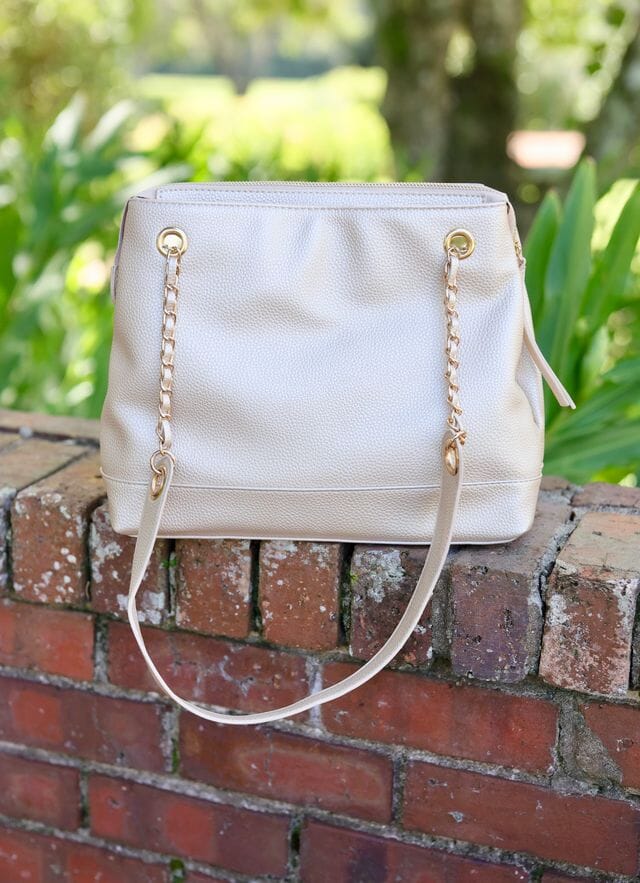 Teegan Tote in Pearl