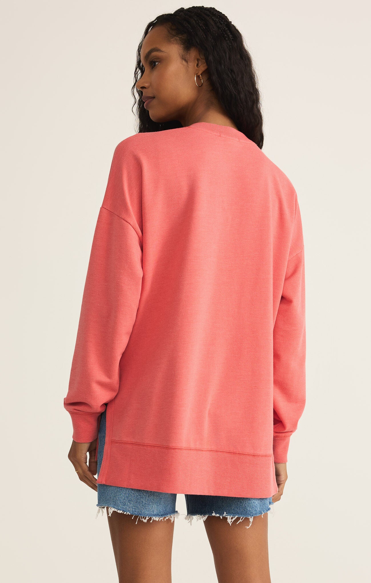 Modern V-Neck Weekender in Persimmon