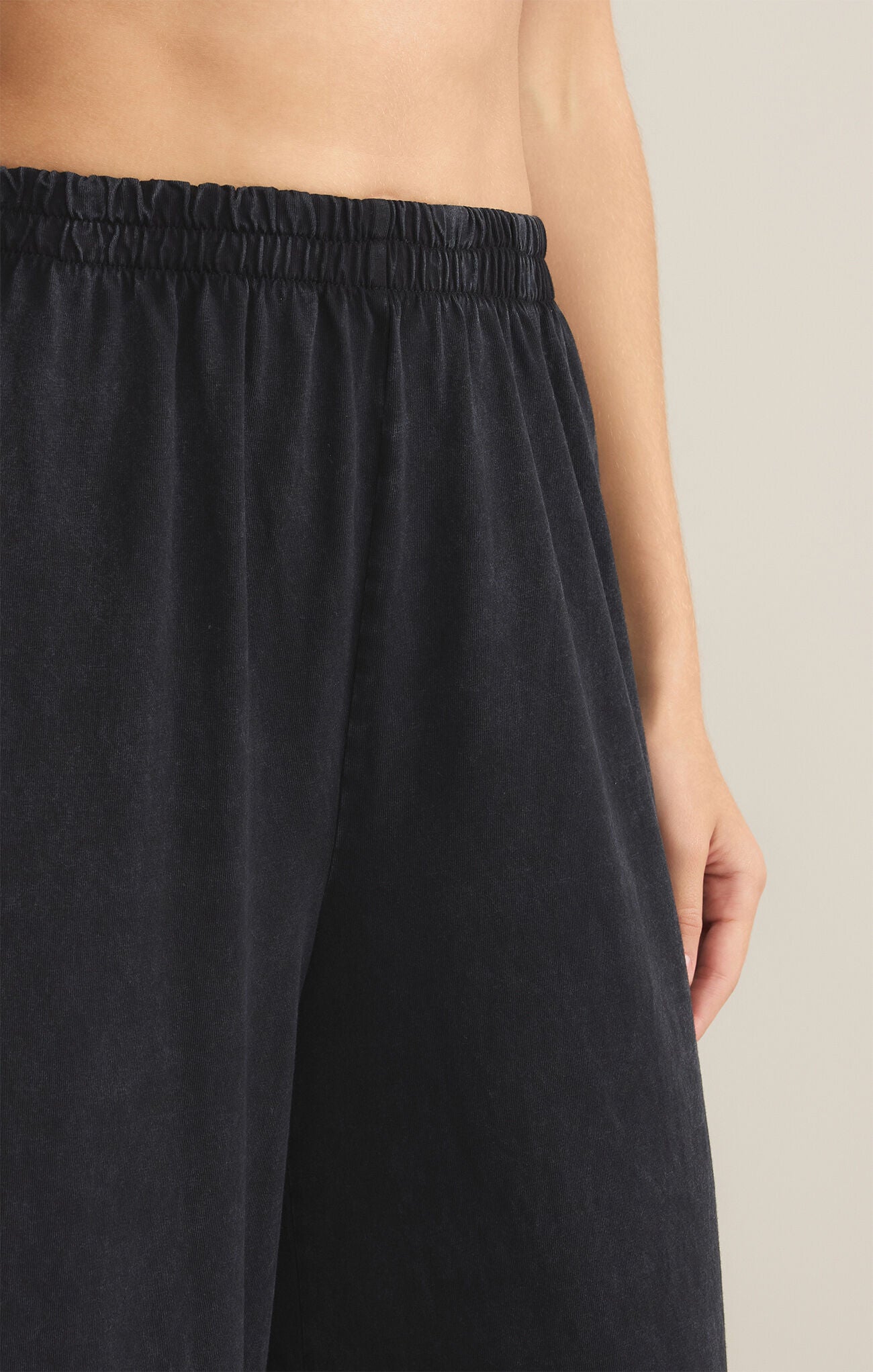 Scout Jersey Flare Pant in True Black