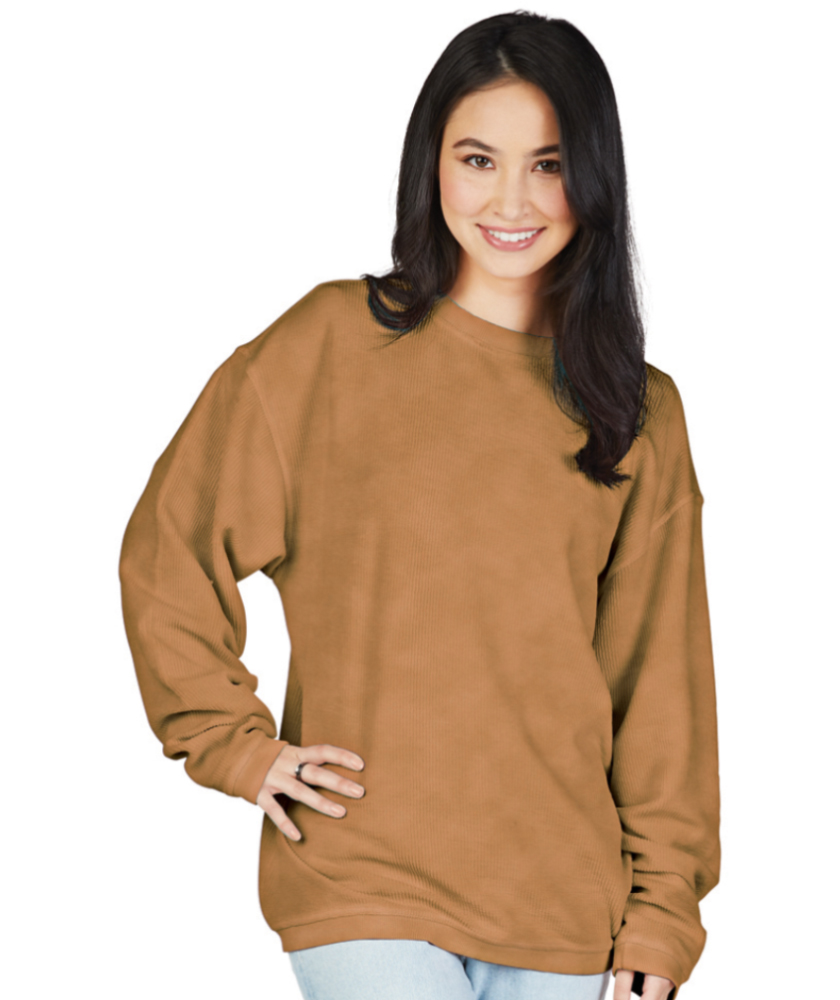 Charles River Camden Crew Neck Sweatshirt- Desert