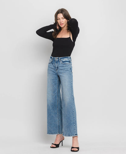 Wide Leg Comfort Stretch Jeans