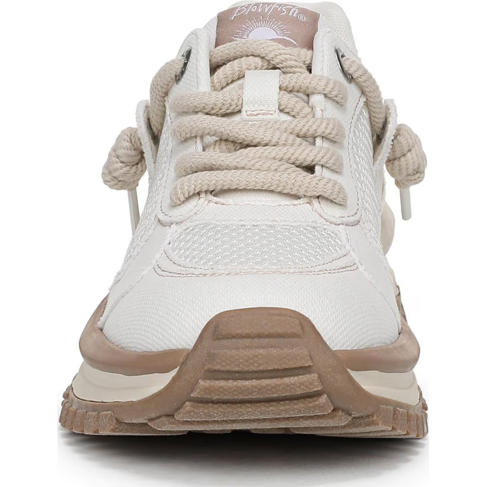 Leotina Sneaker in White & Sport Blue