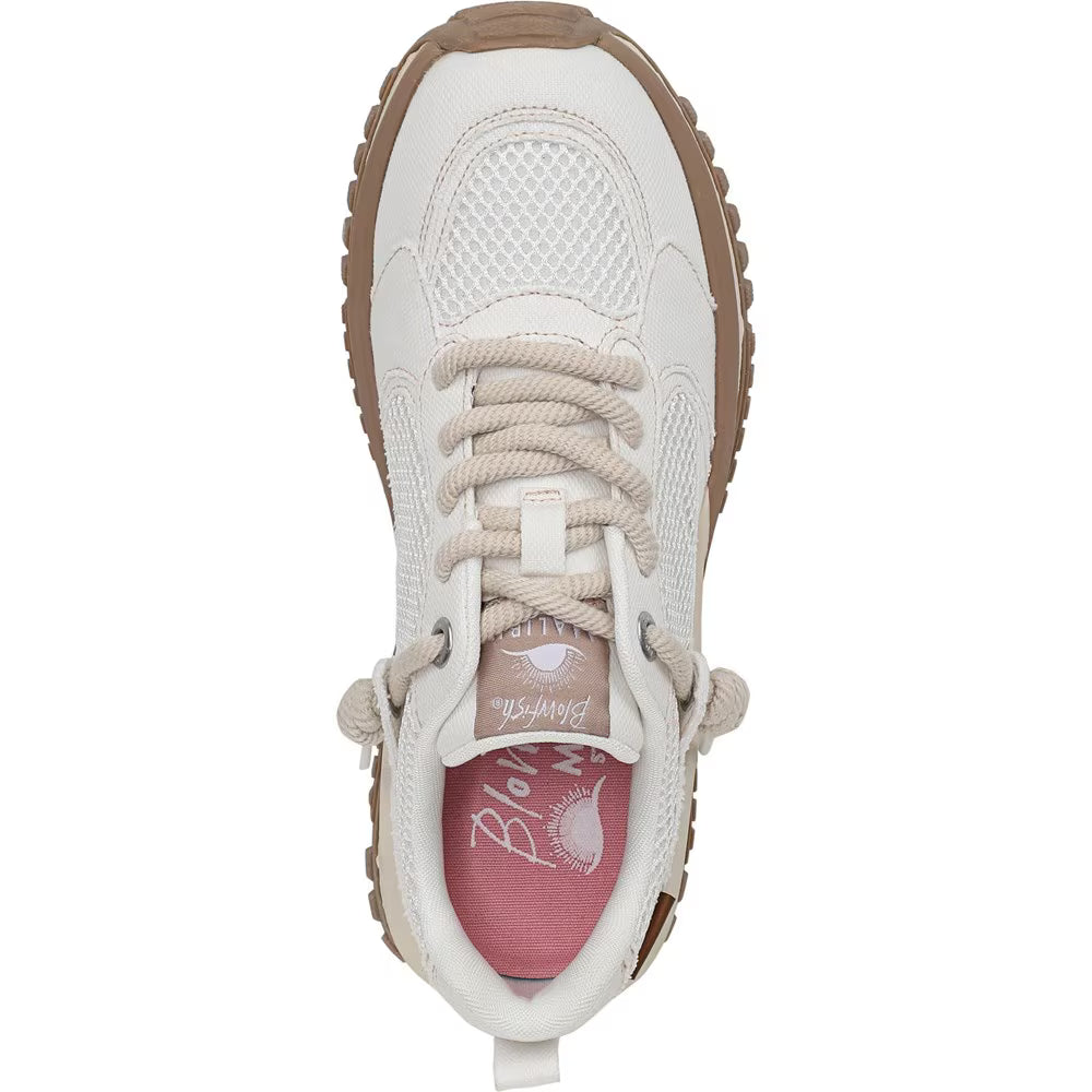 Leotina Sneaker in White & Sport Blue