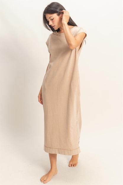 Cap Sleeve Midi Dress