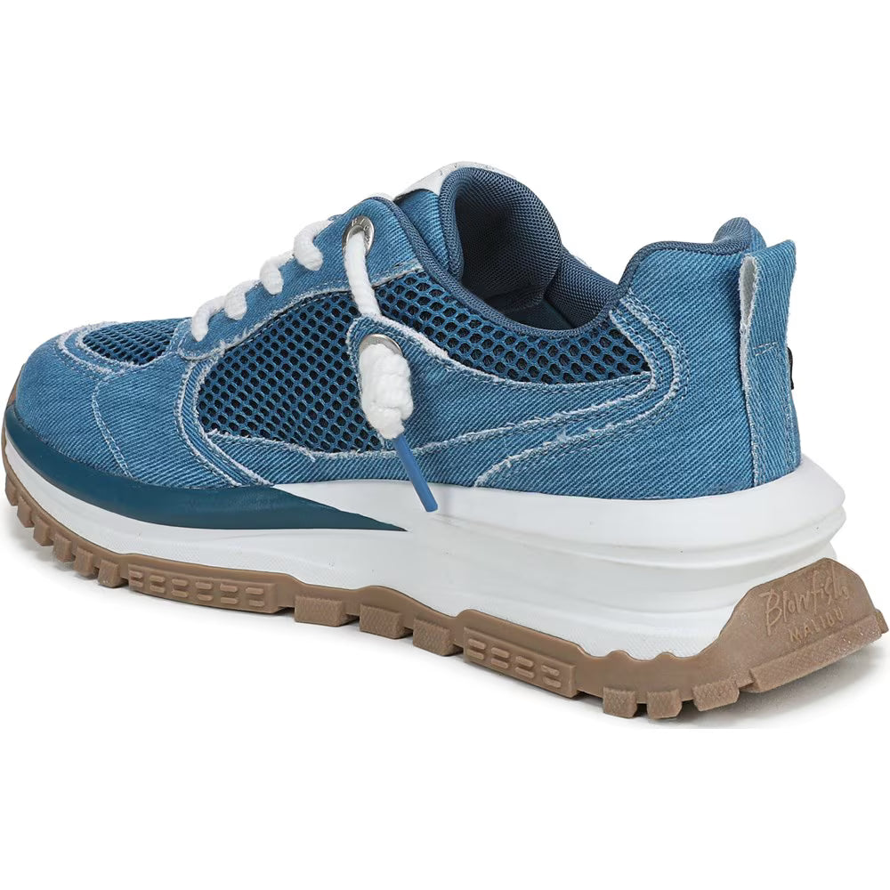 Leotina Sneaker in White & Sport Blue