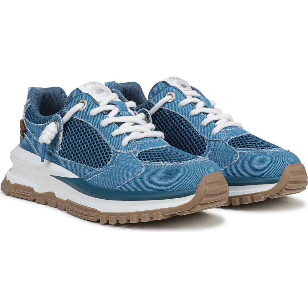 Leotina Sneaker in White & Sport Blue