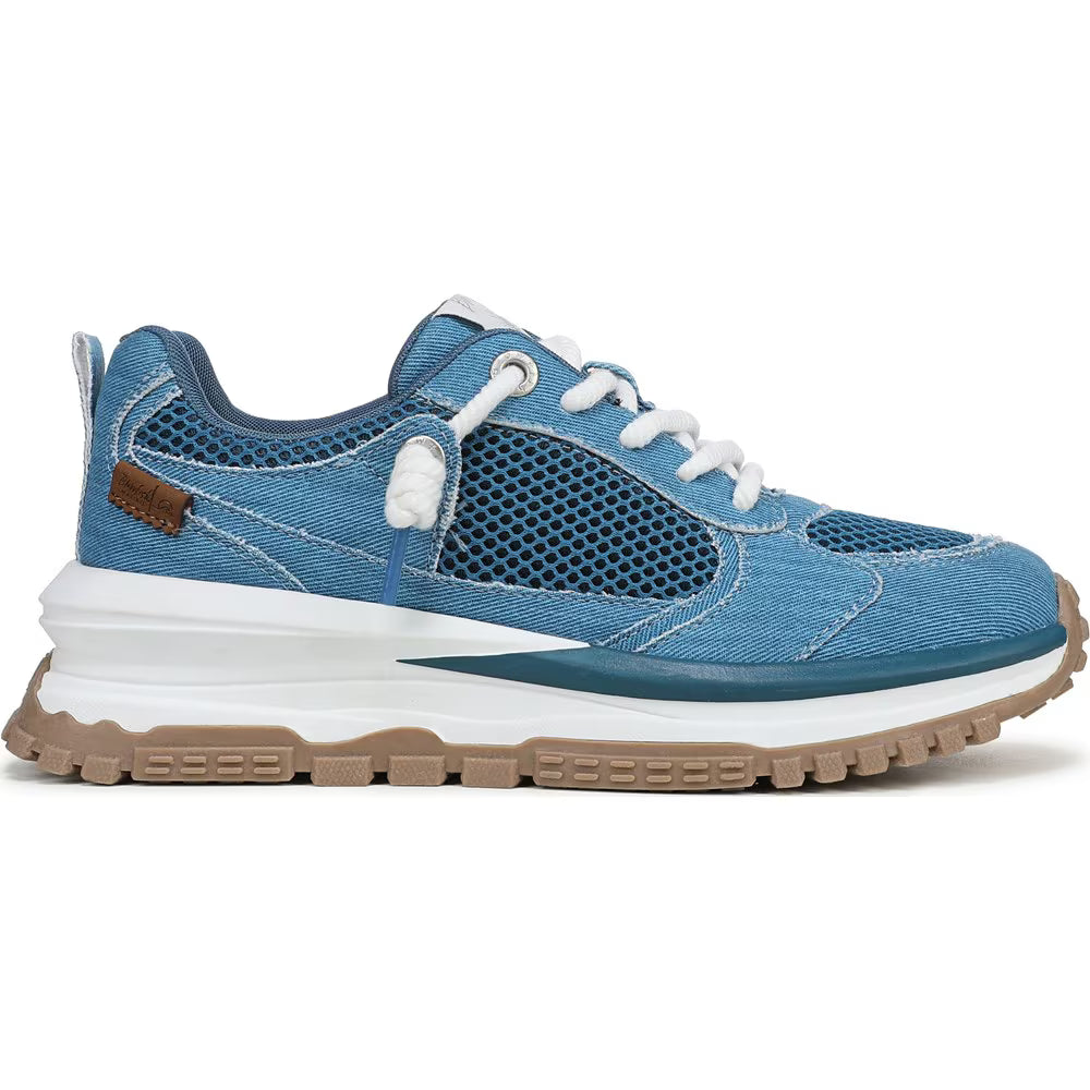 Leotina Sneaker in White & Sport Blue