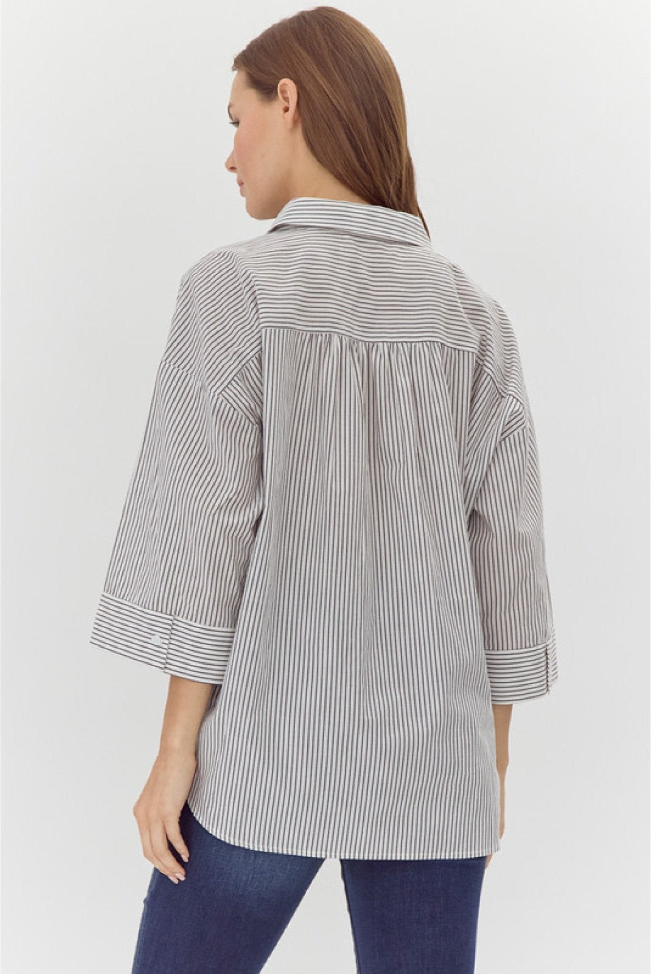 Pinstripe Button Down