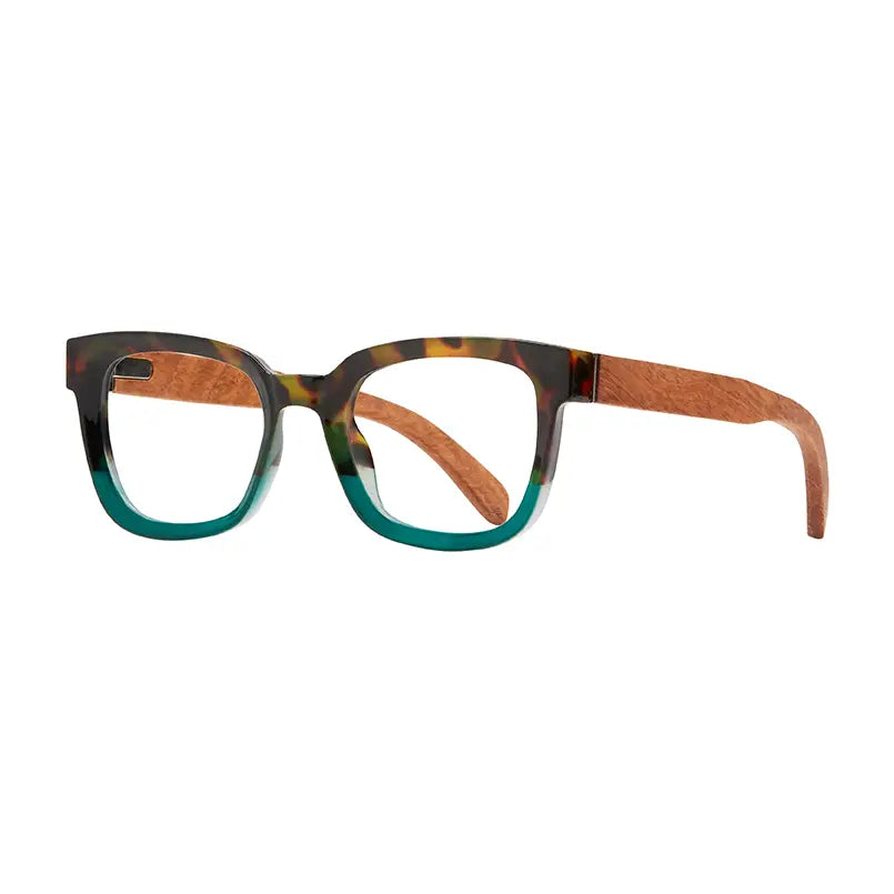 Iris - Honey Tort To Green / Walnut Wood/ Blue Light